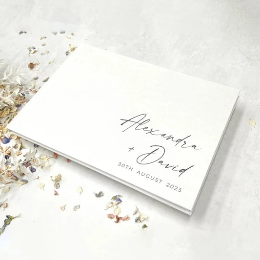 The Diamond Guestbook - Our signature guestbook designed to capture the love, laughter and messages from your special day.