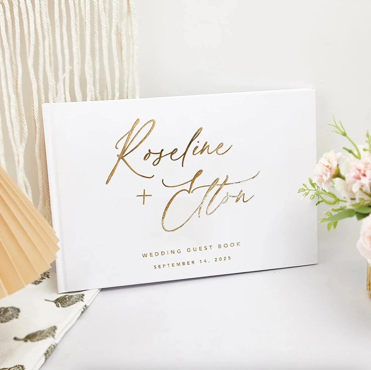 The Diamond Guestbook - Our signature guestbook designed to capture the love, laughter and messages from your special day.